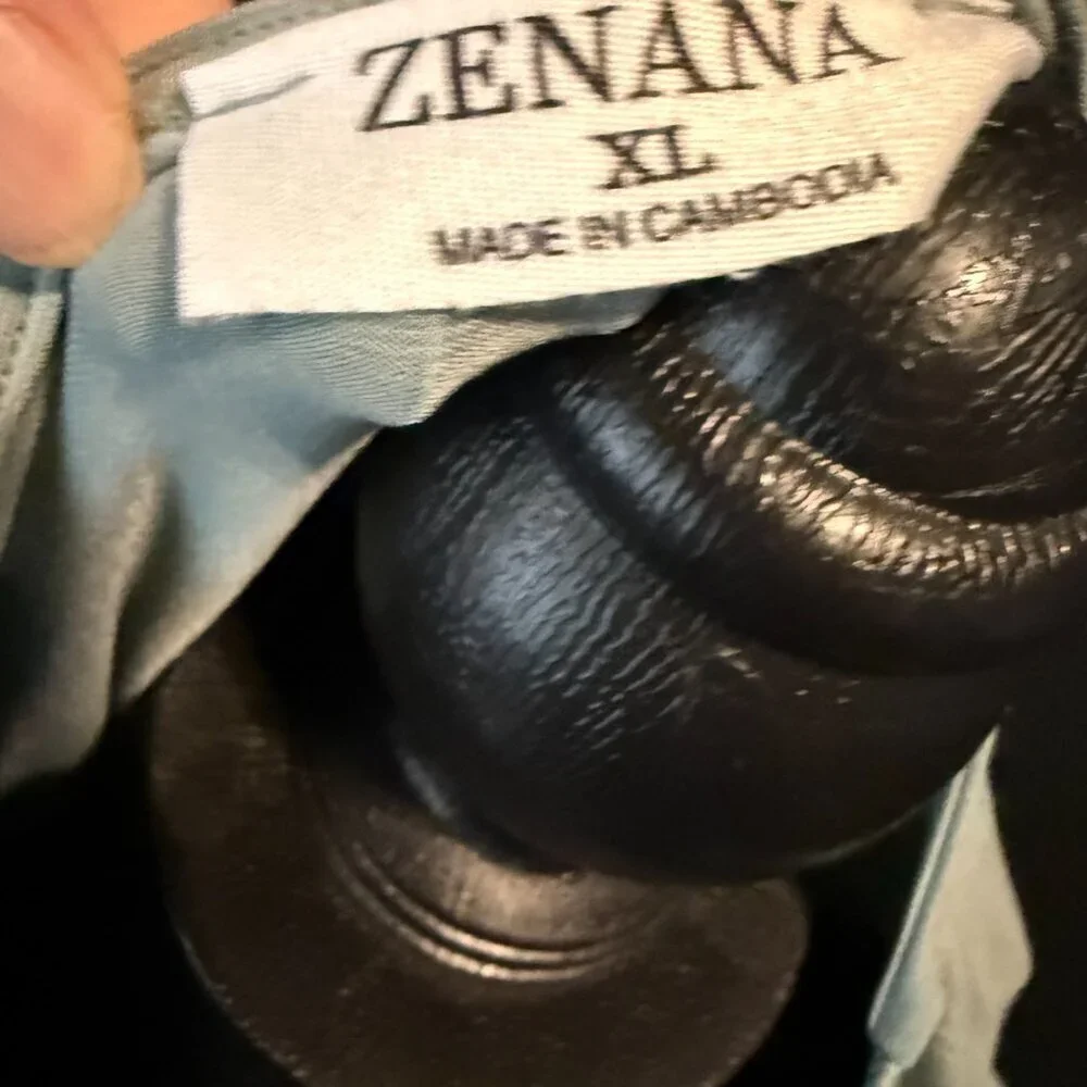 Green XL Zenana Blouse - Picture 4 of 4